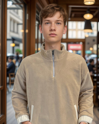 Half Zipper Kids Jacket جاكت أطفالي كُم طويل