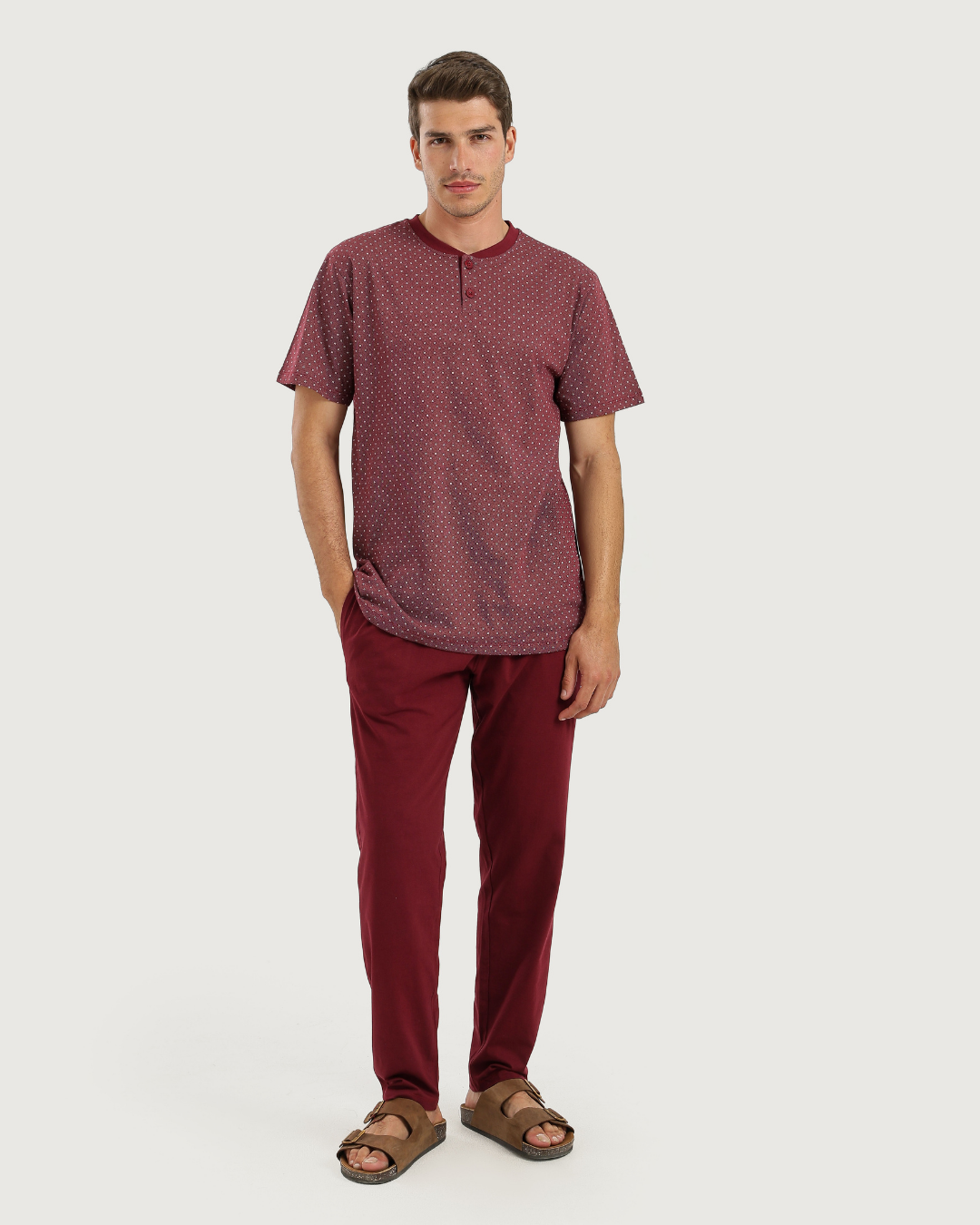 Men's Pajamas Half Sleeves with Pants