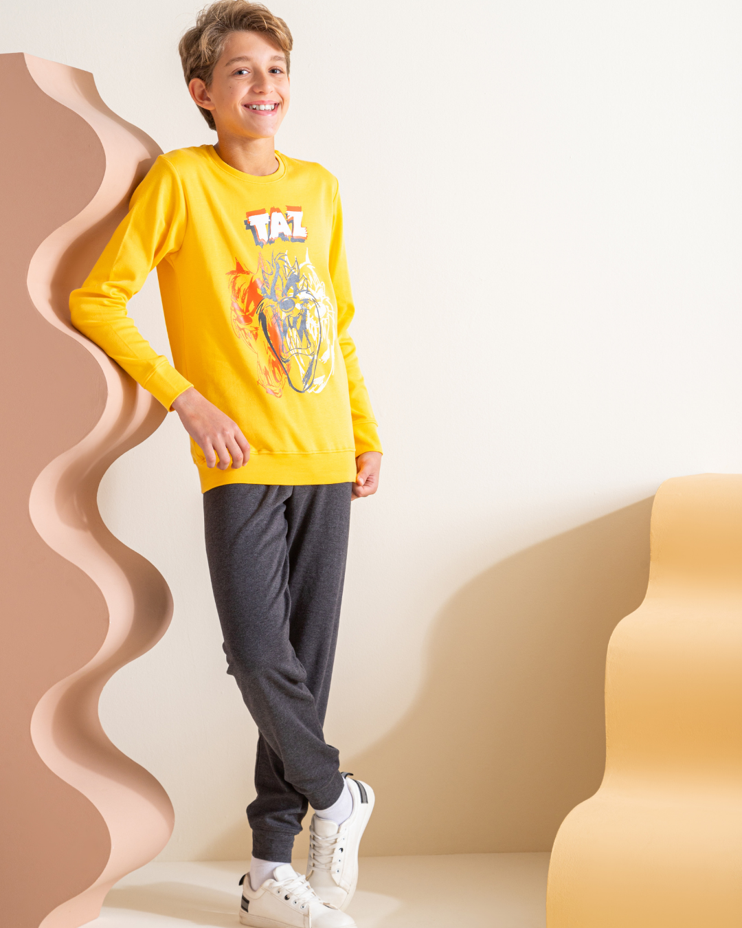 Taz Boys' pajamas with interlock print