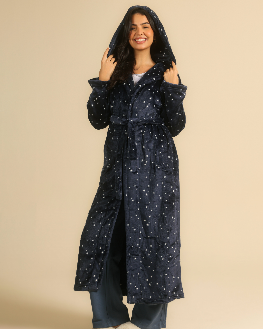 Stary winter women robe