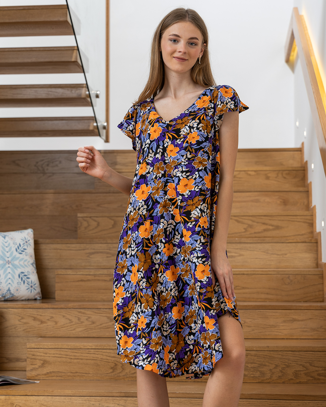 118 قميص فسكوز قصير