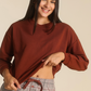 Women Oversized sweatshirt with plaid pants