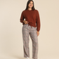 Women Oversized sweatshirt with plaid pants