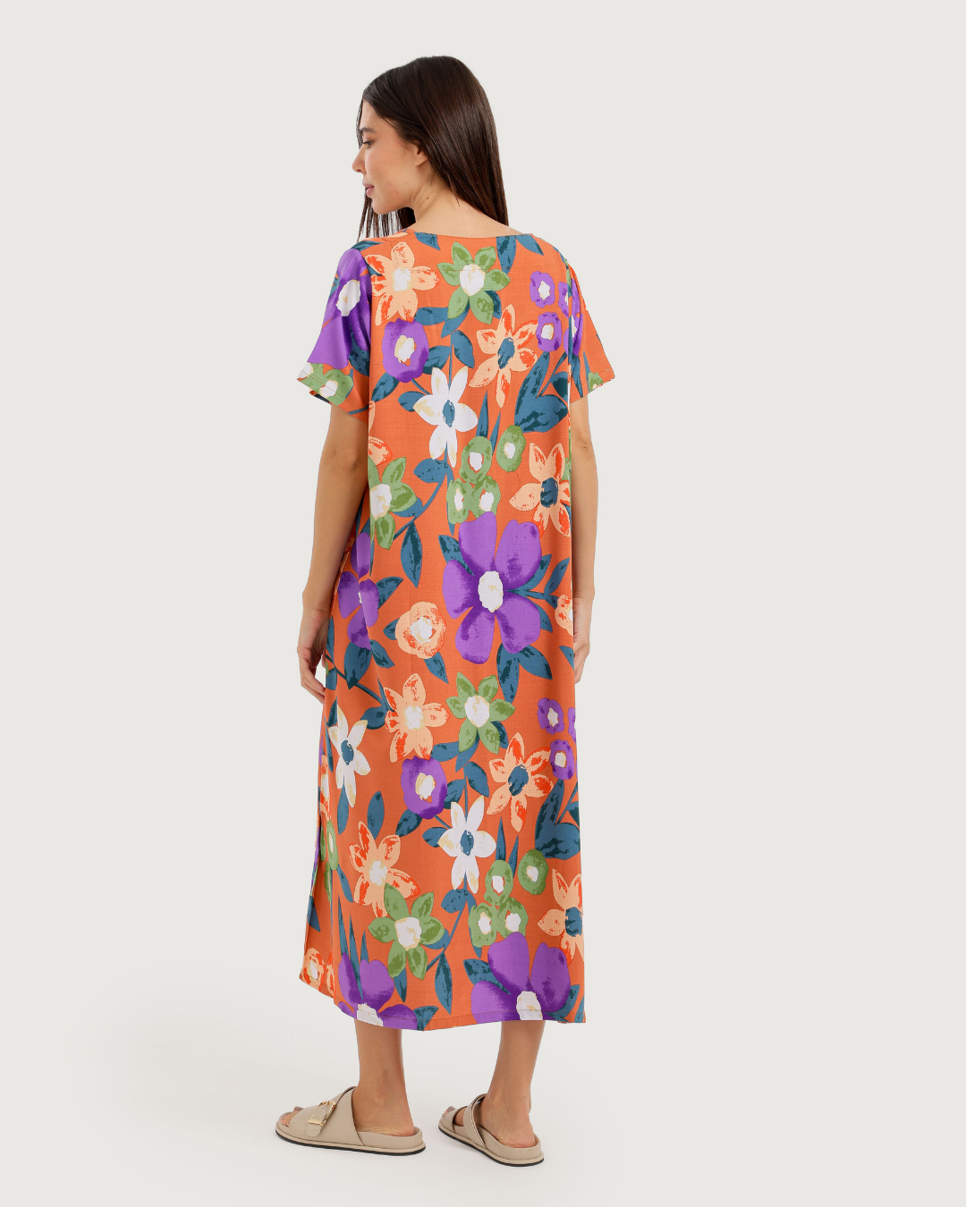 Short Patterned Viscose Shirt 002