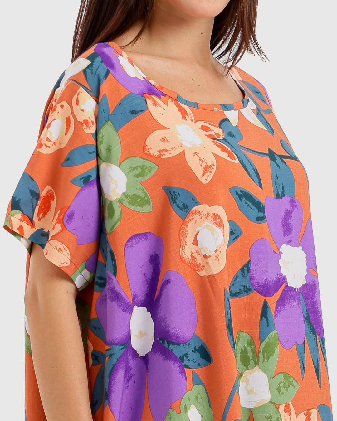 Short Patterned Viscose Shirt 002