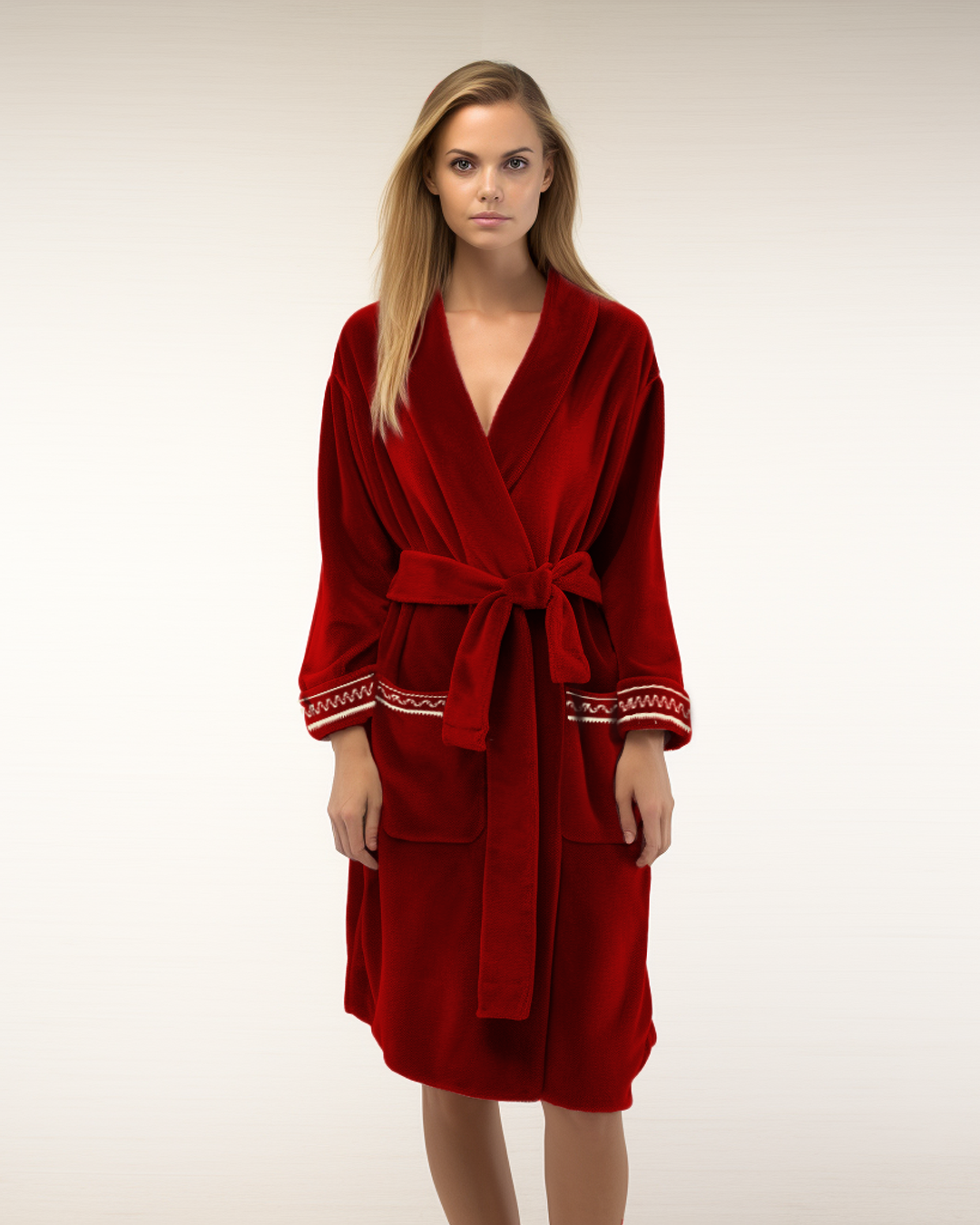 Women Embroidered Robe 24051