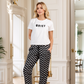 Quieet, women's pajamas, text, how many and trousers
