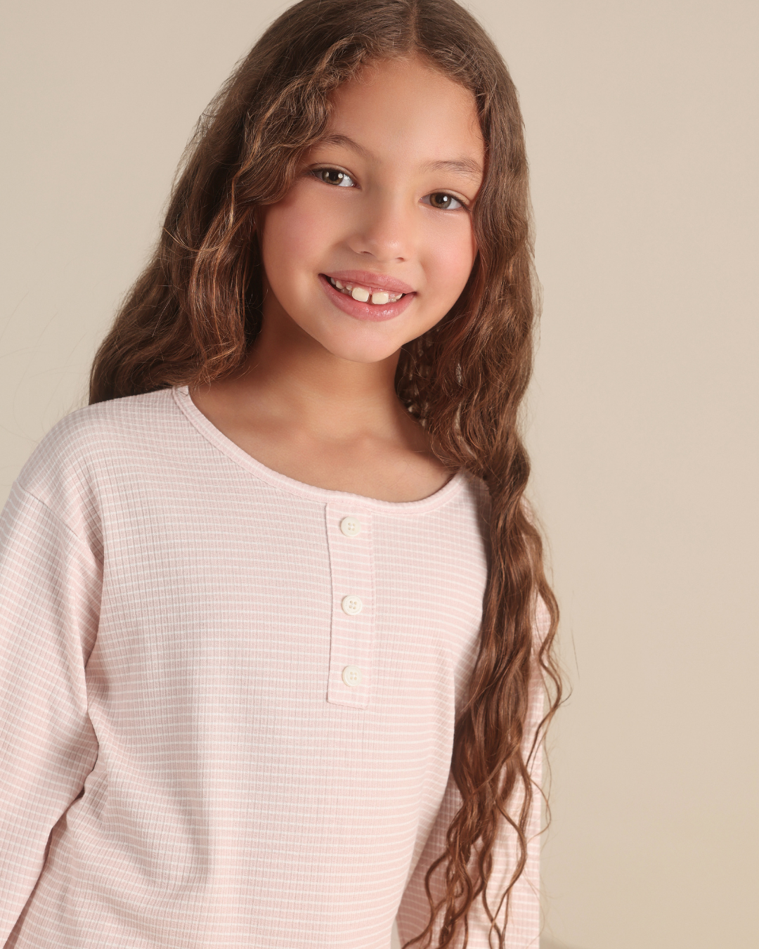 Micro stripes Kids girls pajama