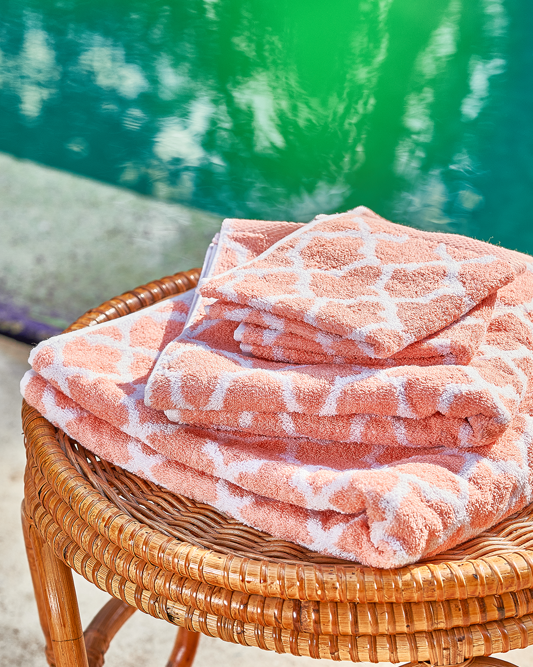 4 set Moroccan tile towels  (30*²30 50*100 70*140)cm