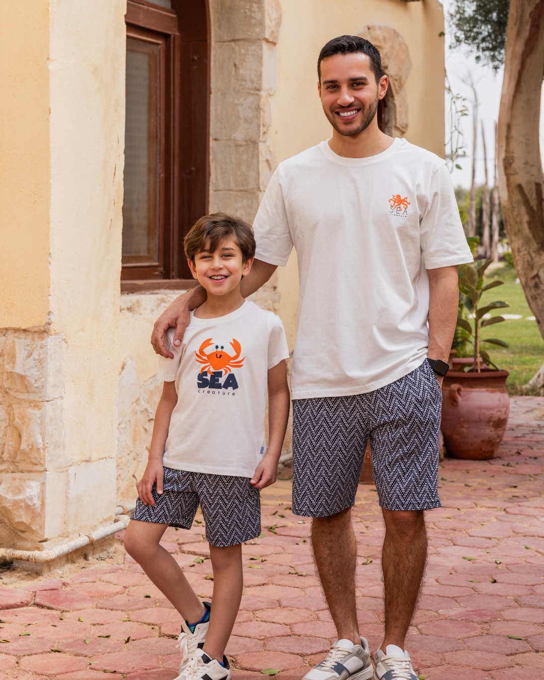 Octopus the sea creature بيجاما رجالي شورت