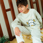 Junior boys' long-sleeve pajama with striped pants