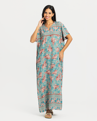 قميص فسكوز نص كم مشجر 68