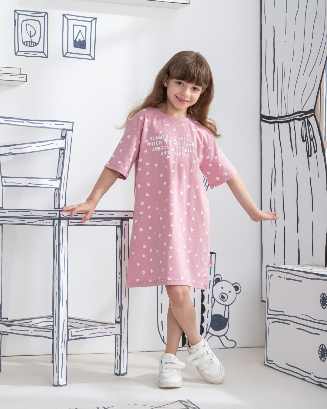 Summer is here كاش مايوه بناتي نُص كُم