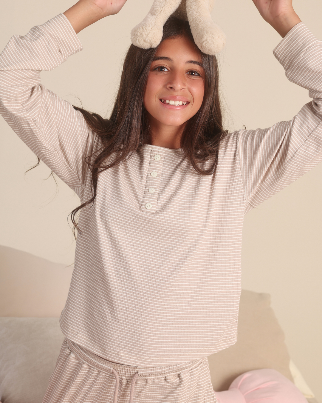 Micro stripes Kids girls pajama