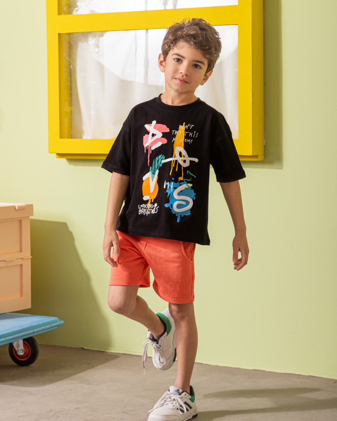 Dont Try This At Home بيجامه اولادي وسط