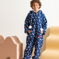 Blue Reindeer Boys Printed Polar