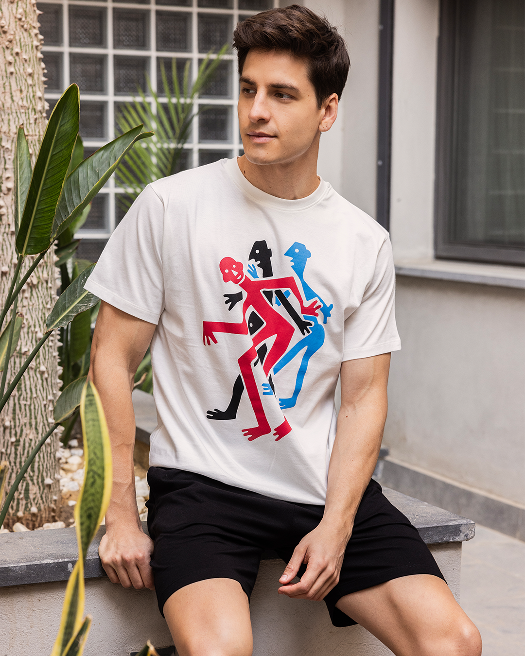 بيجامه رجالي نص كم دوران طق الهياكل شورت