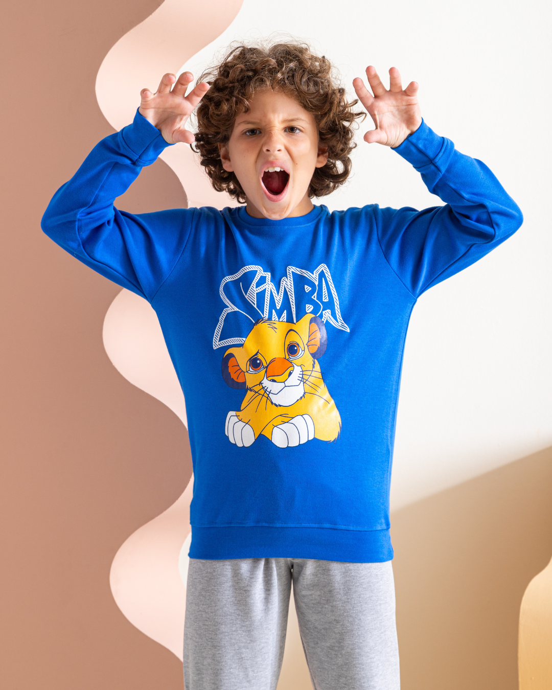 Simba boys' pajamas, interlock print set