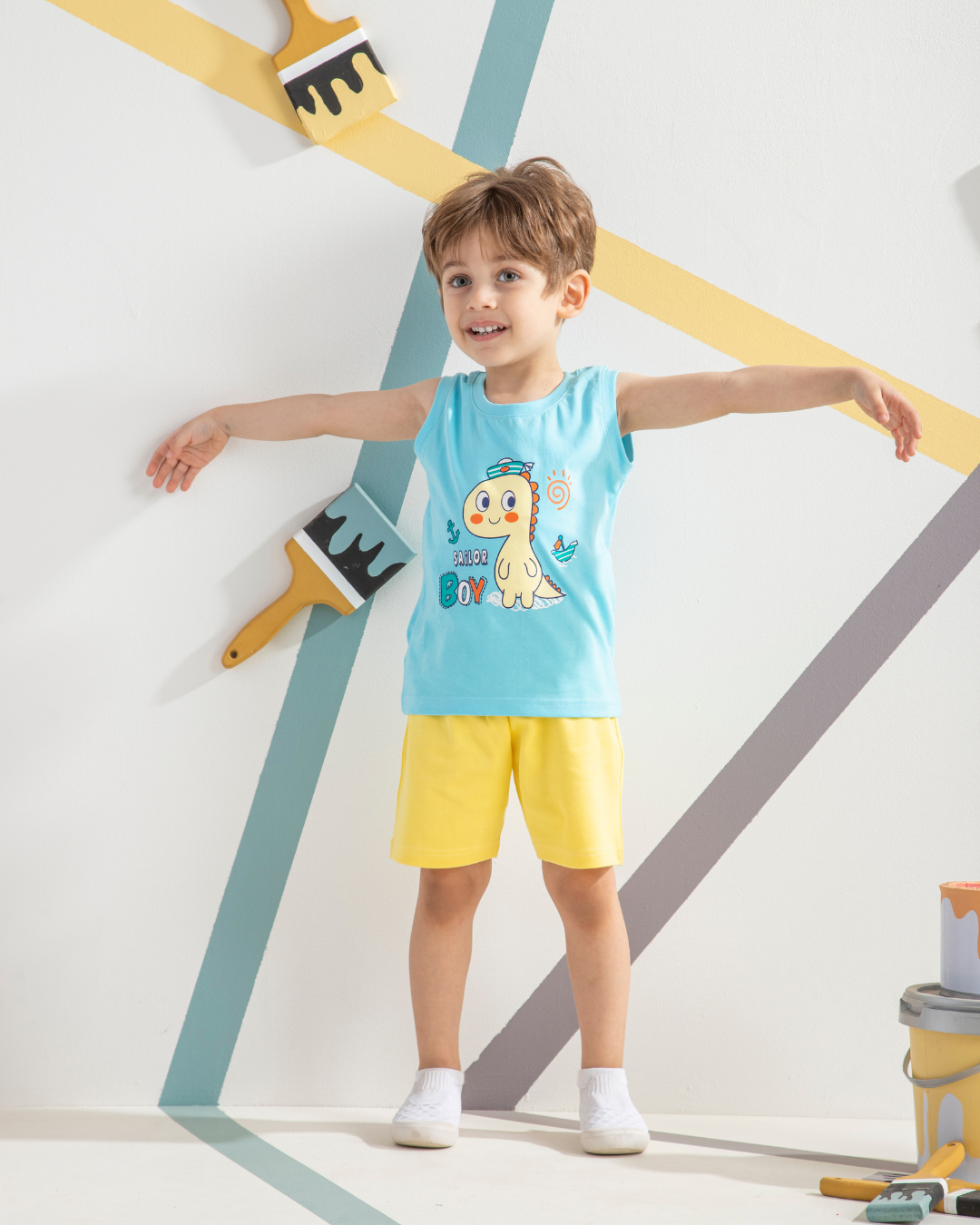 BOY بيجامه اولادي ديناصور