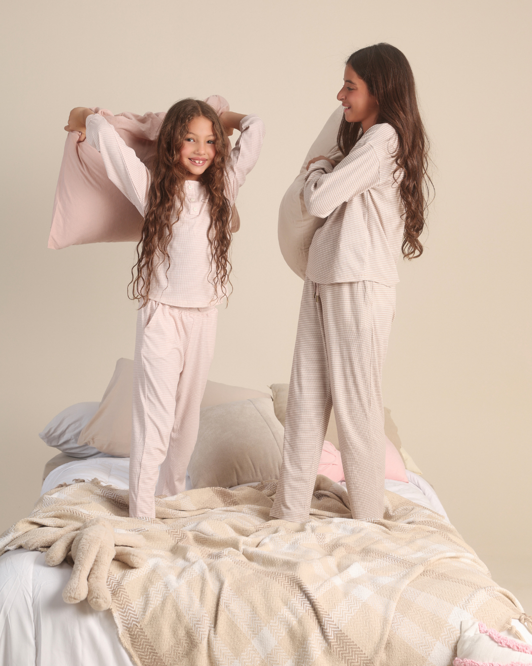 Micro stripes Kids girls pajama