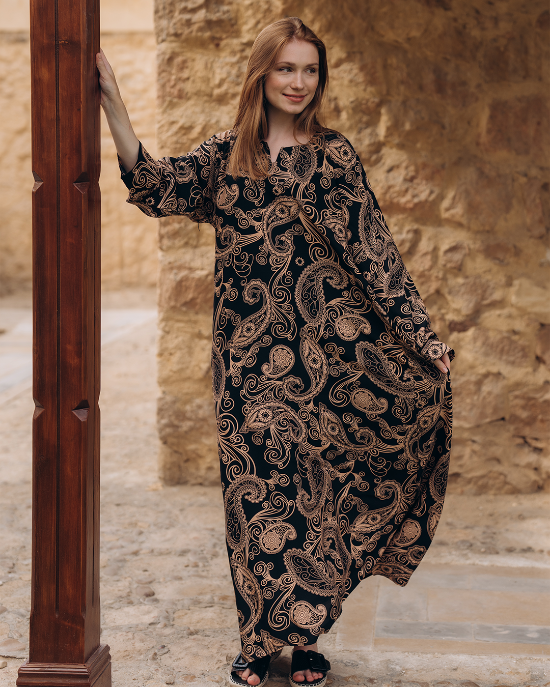 Viscose shirt with floral sleeves 52