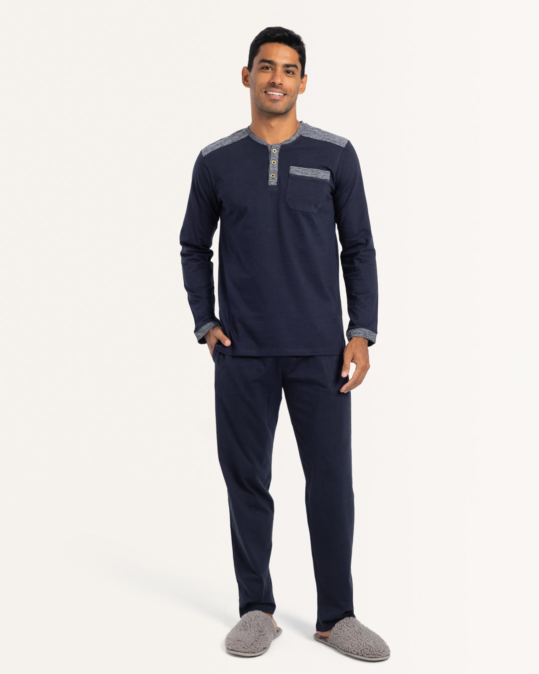 بيجاما بنطلون قطن بقصه عند الكتف