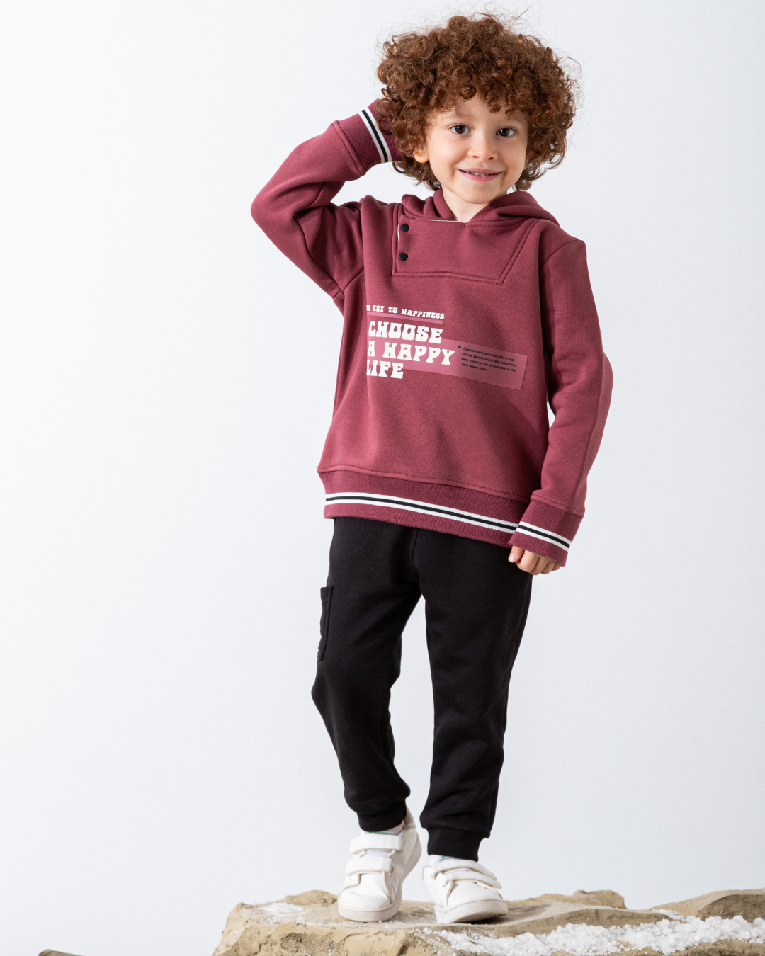 choose a happy life بيجامه اولادي