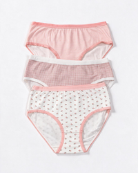 Printed Wide-Elastic Waist Bikini Briefs