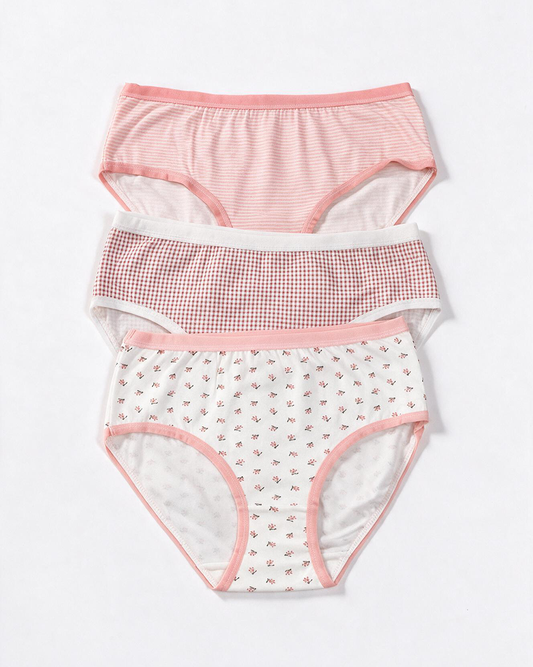 Printed Wide-Elastic Waist Bikini Briefs