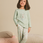 Girls Pajama in Floral stripes