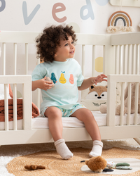 Cute Fruits بيجاما بيبي اولادي نص كم وشورت قطن