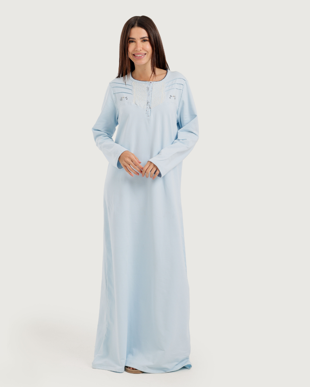 جلابية حريمى طويلة دانتيل