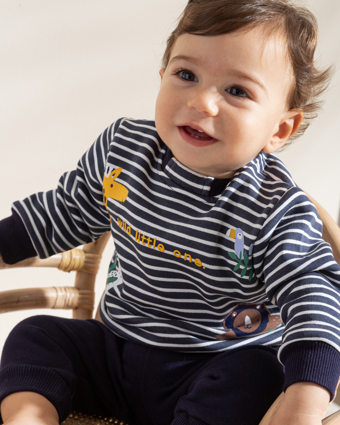 Boys newborn pajama wild little one 
