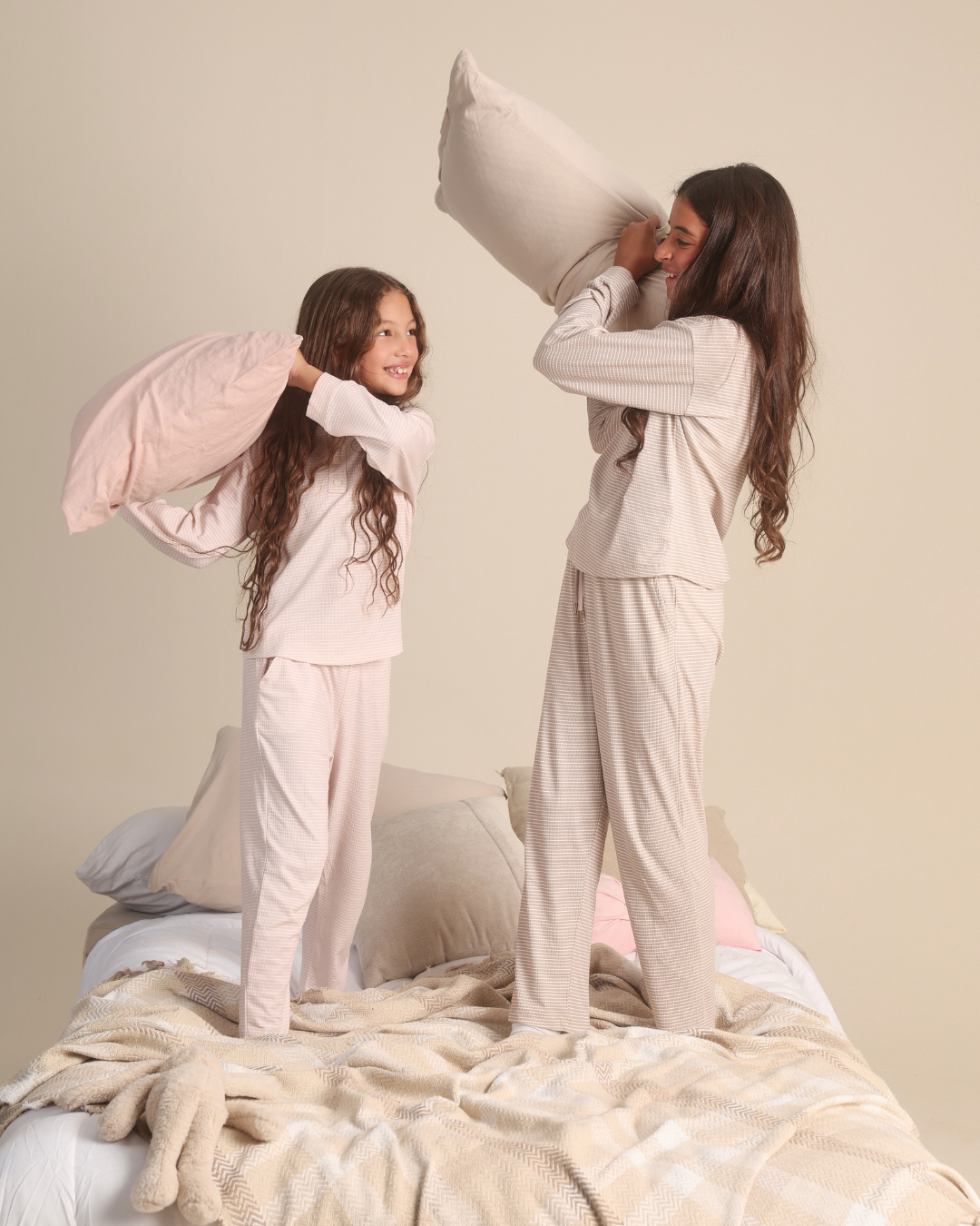 Micro stripes Kids girls pajama