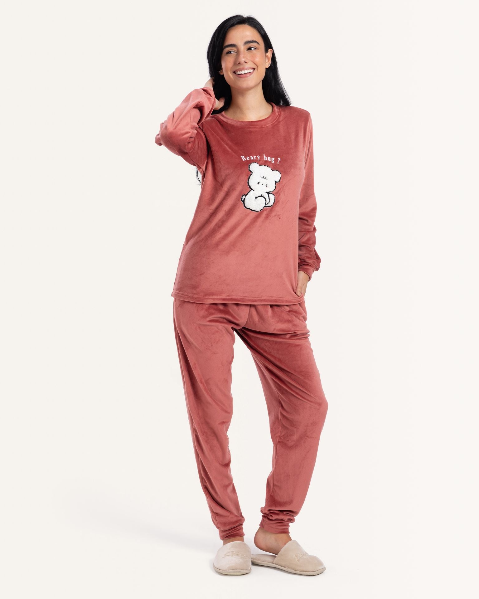 بيجاما قطيفه دبدوب