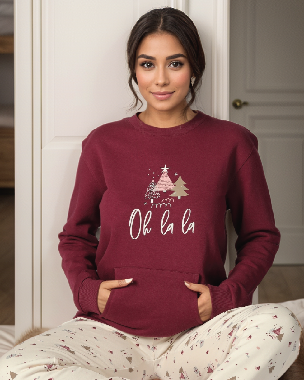 oh la la women's christmas pajamas