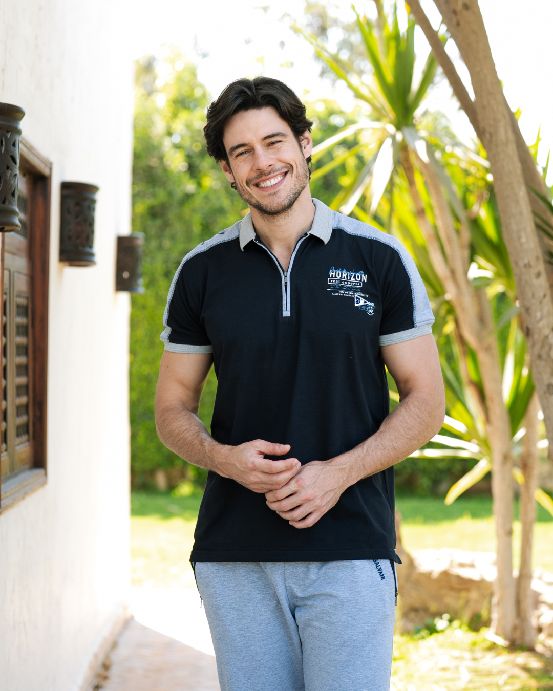 Horizon بيجاما رجالي نص سوستة نص كم و بنطلون