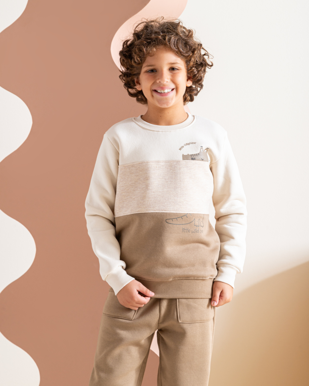 Boys long sleeve pajama little alligator 