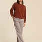 Women Oversized sweatshirt with plaid pants