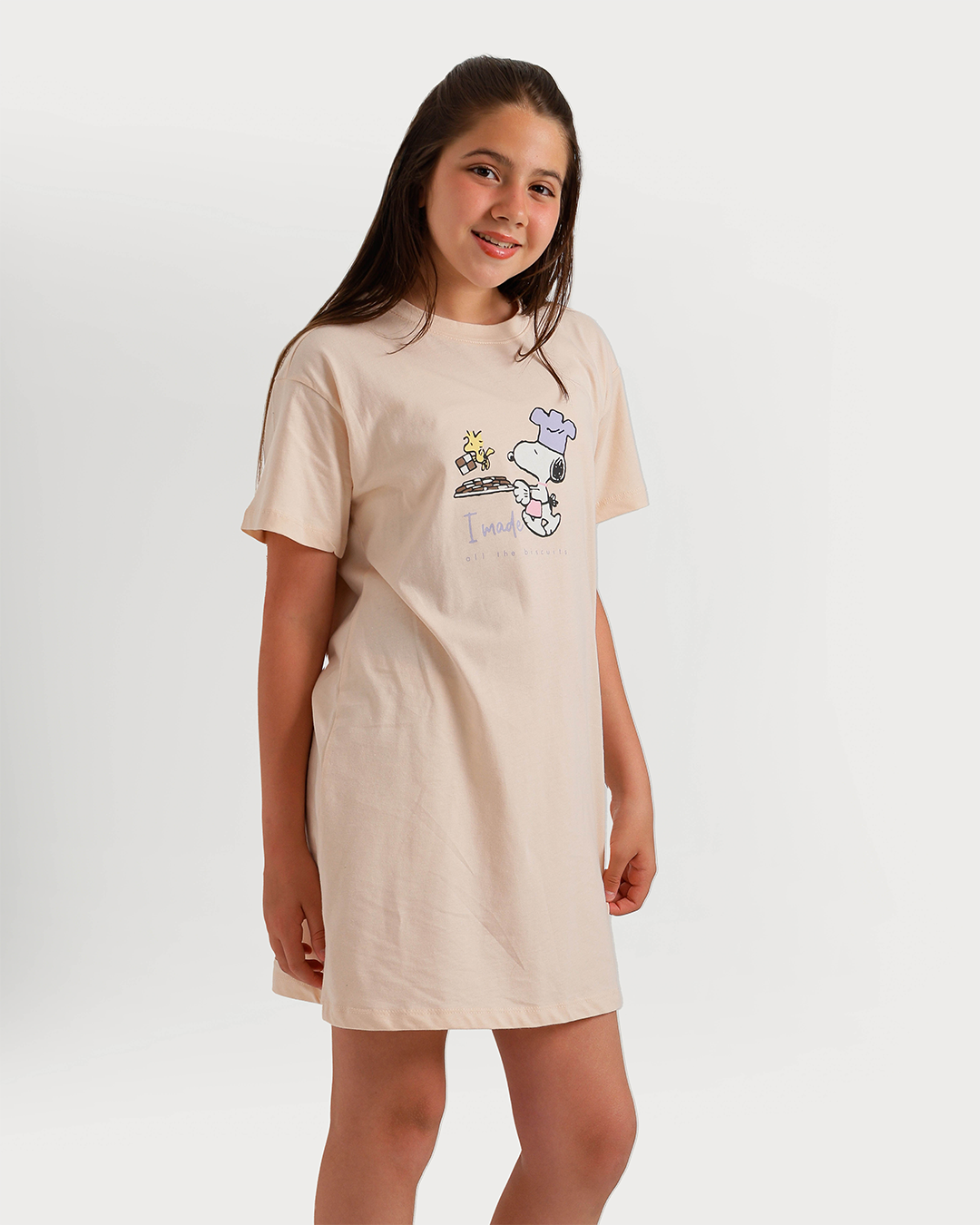 Girls' nightshirt Snoopy biscuit