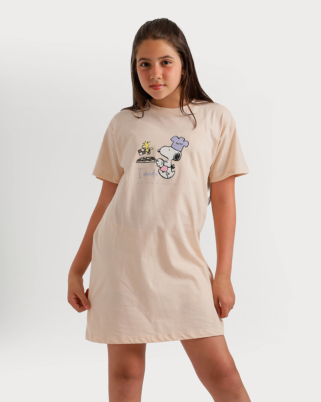 Girls' nightshirt Snoopy biscuit