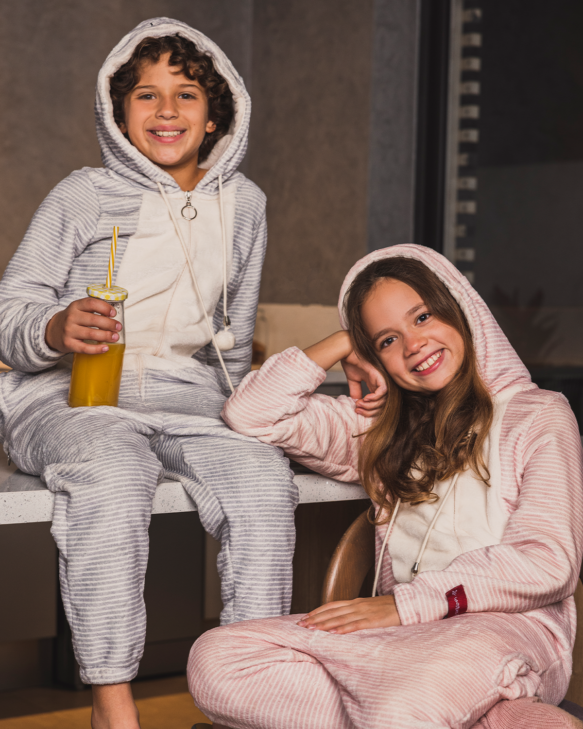 Striped Gray Boys Onesie