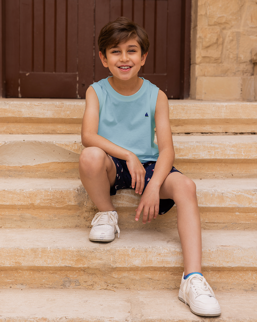 بيجاما  كات و شورت قطن البحار الصغير