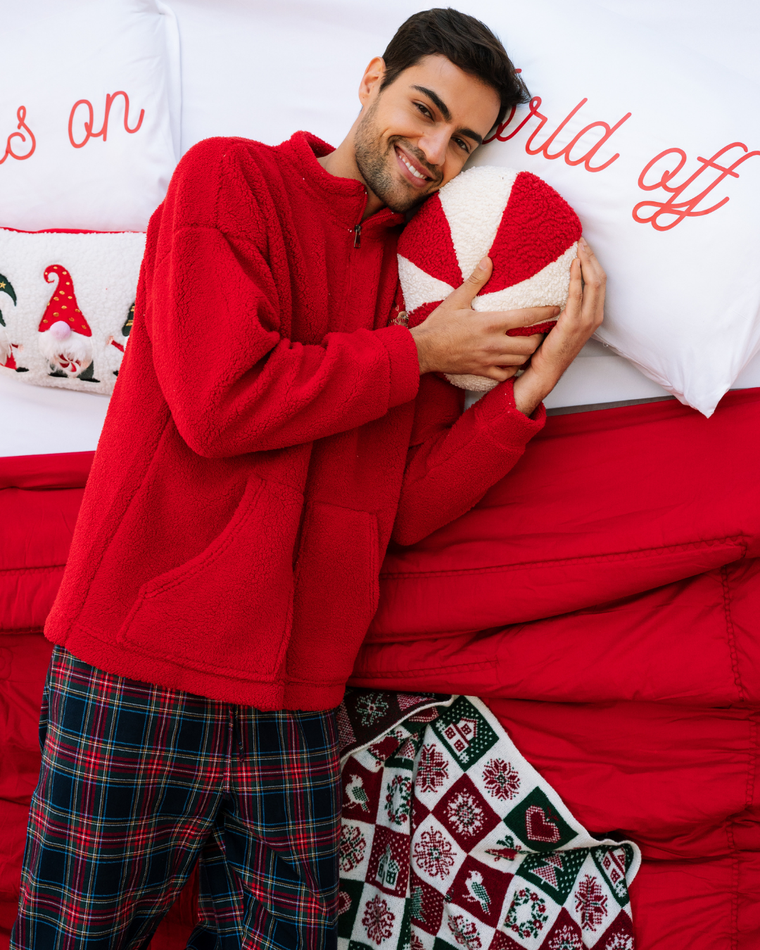 بيجاما رقبة عالية أجواء الكريسماس