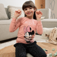 Minnie Mouse girls' off-the-shoulder pajamas