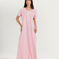 Women's long half-sleeve embroidered jalabiya