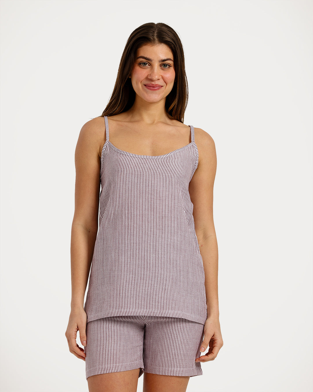 بيجامة حريمي بدون كم مع شورت