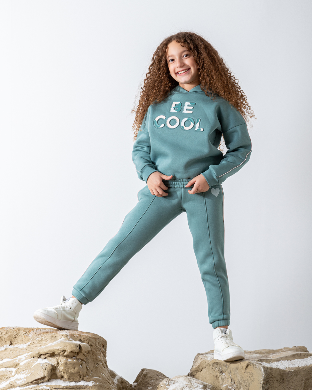 (coffrage BE Cool) Monochrome Oversize Girls' Pajamas