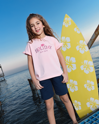 Holiday بيجامه بناتي اطفال نص كم وشورت