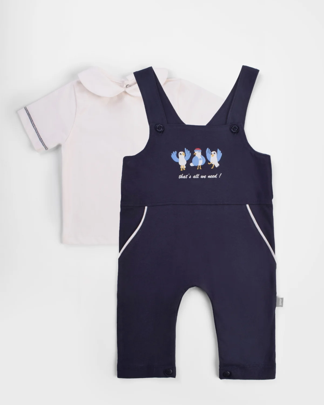 Splash Spla  طقم اولادي سالوبيت حمالة مطبوعة تيشيرت